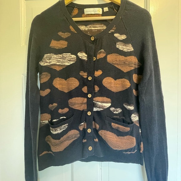 Anthropologie Charlie & Robin Heart Cardigan - Picture 3 of 6